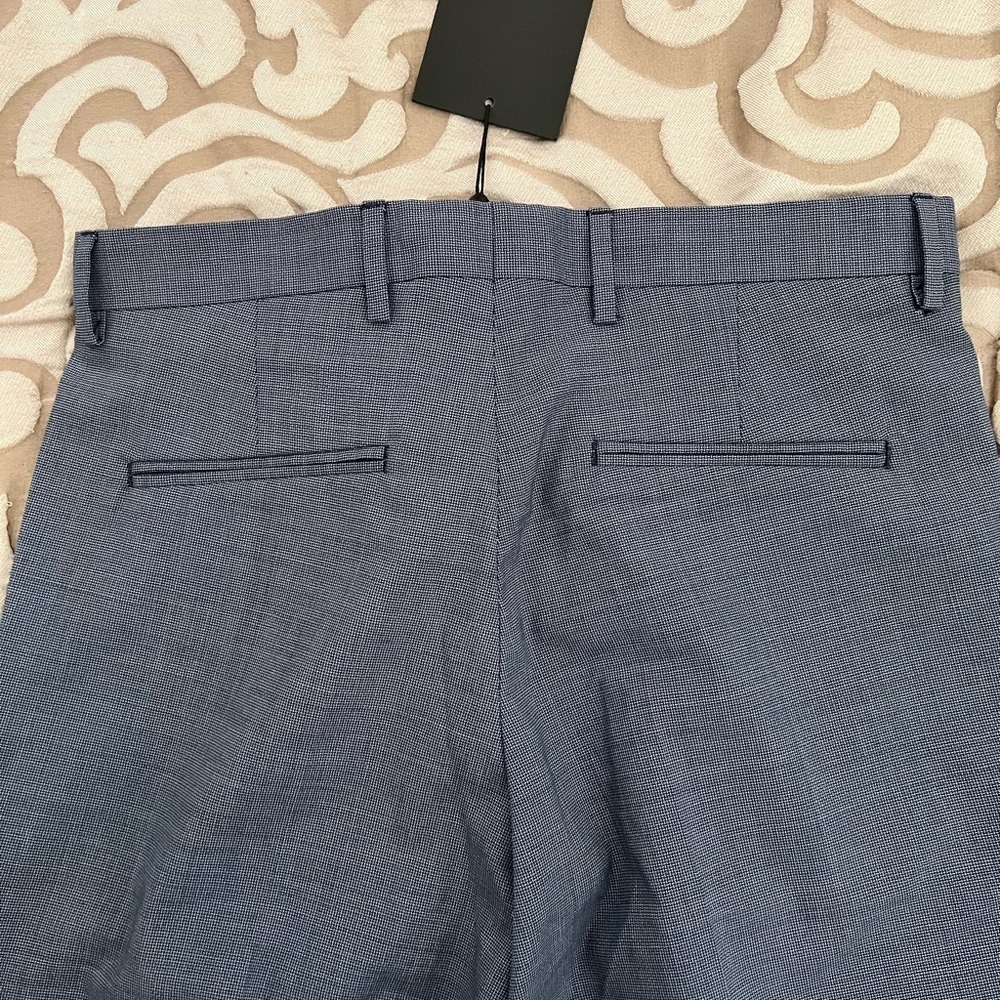 The Kooples Fitted Wool Blue Suit pants Size 46 FR/ 30 US Small NWT - Picture 6 of 12